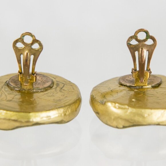 VINTAGE Lucite CLIP ON EARRINGS 50s-60s - Picture 5 of 7